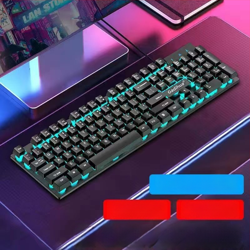 Σετ μηχανικού πληκτρολογίου και ποντικιού, ενσύρματο, με ανάπαυση καρπού, χωρίς φωτισμό