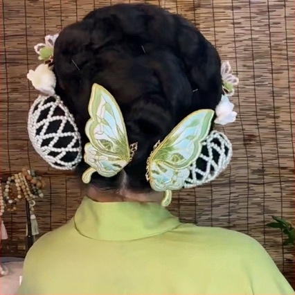 Perlų galvos juosta su triušio ausimis — animacinio stiliaus, ABS aukšto blizgesio imitacijos perlais, moterims, 2021 metų pavasaris, individualiai supakuota