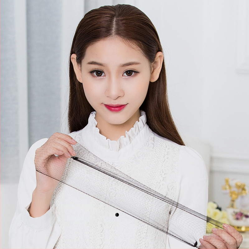 Plasă de păr invizibilă pentru coc, din nailon, ochiuri de 5 mm, set de 10 bucăți