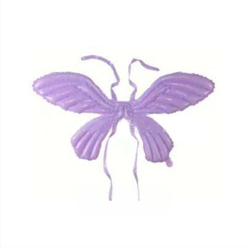 Pillangó szárnyait idéző lufi, rajzfilmfigurás állat alak, akasztó hátsó stílus, gradiens befejezés, logo OK