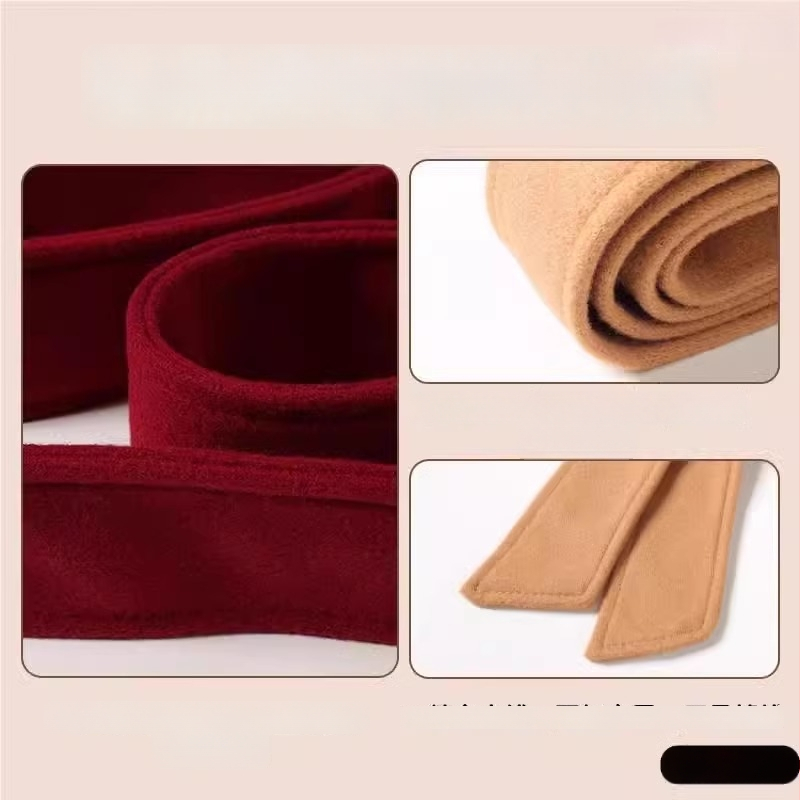 Curea dublu-față din lână pentru haine de exterior, lățime 5 cm, stil leisure, pentru iarnă, primăvară și toamnă