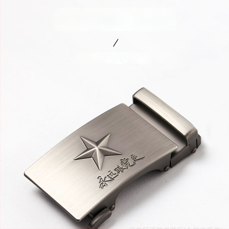 Automata övcsat ötvözött anyagból, téglalap alakú, ötágú csillag mintázat, uniszex, üzleti stílus