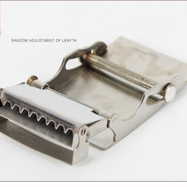 Rozsdamentes acél övcsat, görgőcsat, téglalap alakú, sima/lemezes csat, férfiaknak, minimalist stílus, övklipsz