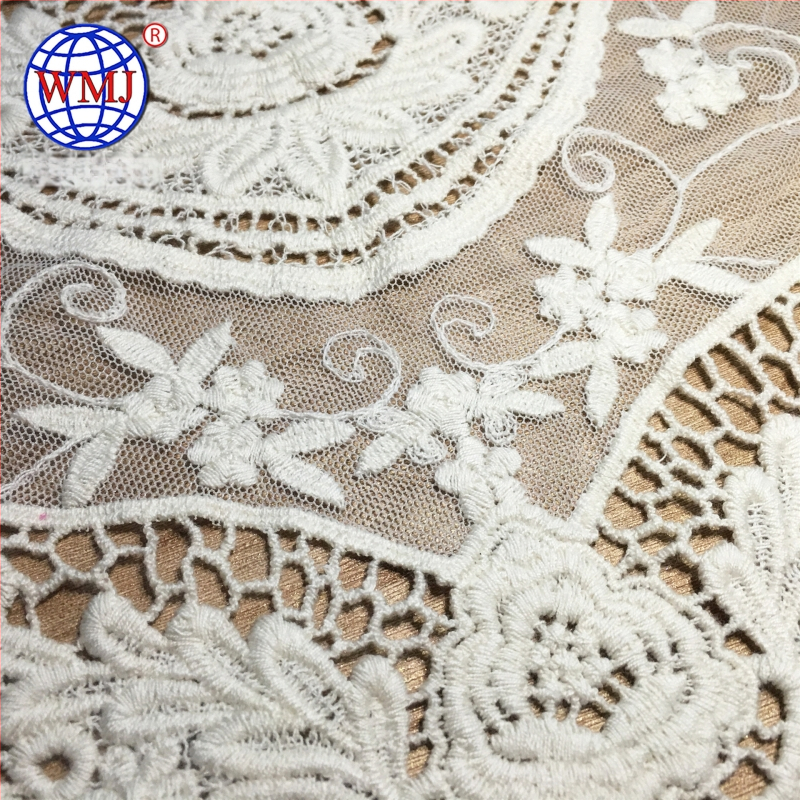 Gallér virág pamutfonalból készült hímzett díszítéssel – vintage stílus, Vimeca, női ruházathoz tartozó kiegészítő