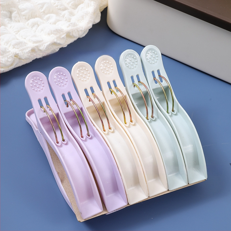 Műanyag szárítóklipek, modell 709-6, 6 darabos csomag, szélálló, quiltokhoz és ruhákhoz