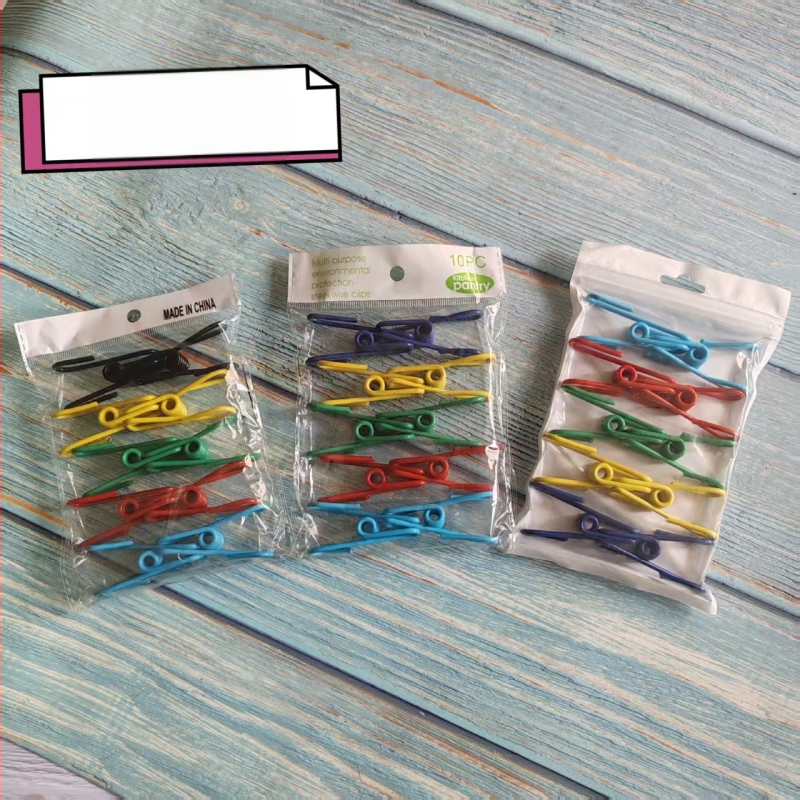 Ruhaakasztóklipszek – öntött műanyagból, nem hajlítható, 240 darabos doboz, többfunkciós ruhaszárításhoz és élelmiszer lezárásához