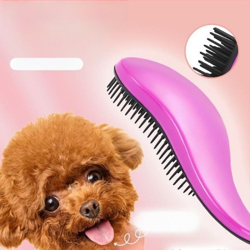 Χτένα περιποίησης σκύλων με μασάζ – ABS υλικό, για Μπιχόν Φριζέ, αφαίρεση χαλαρού τριχώματος