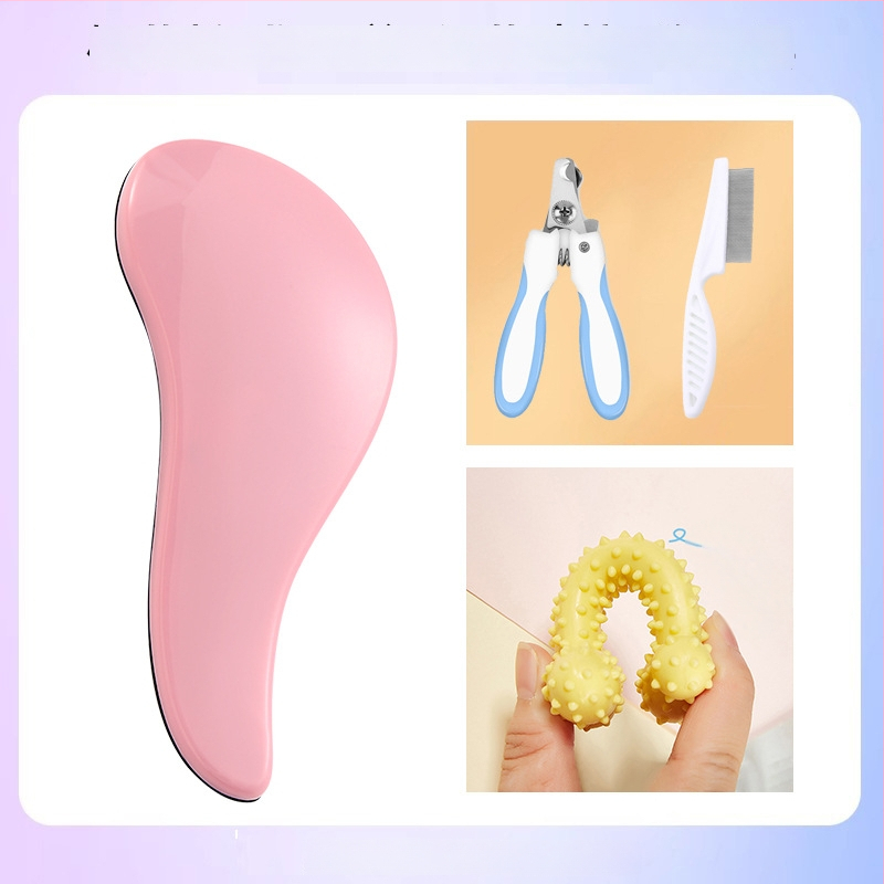 Χτένα περιποίησης σκύλων με μασάζ – ABS υλικό, για Μπιχόν Φριζέ, αφαίρεση χαλαρού τριχώματος