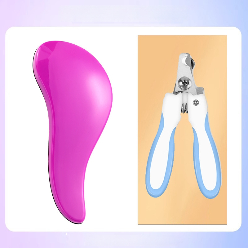 Χτένα περιποίησης σκύλων με μασάζ – ABS υλικό, για Μπιχόν Φριζέ, αφαίρεση χαλαρού τριχώματος