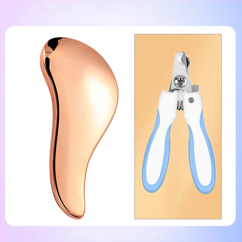 Χτένα περιποίησης σκύλων με μασάζ – ABS υλικό, για Μπιχόν Φριζέ, αφαίρεση χαλαρού τριχώματος