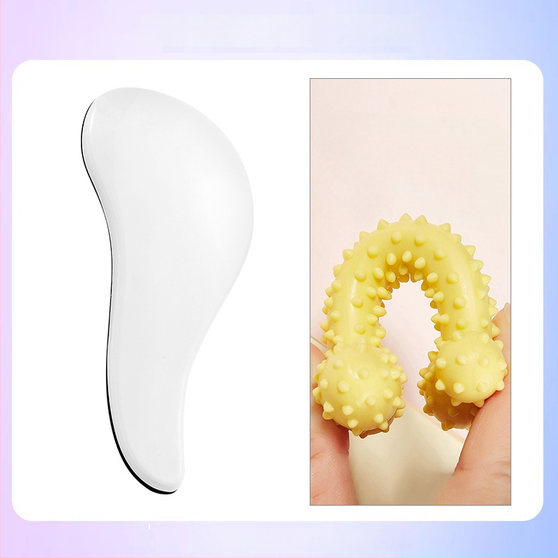 Χτένα περιποίησης σκύλων με μασάζ – ABS υλικό, για Μπιχόν Φριζέ, αφαίρεση χαλαρού τριχώματος