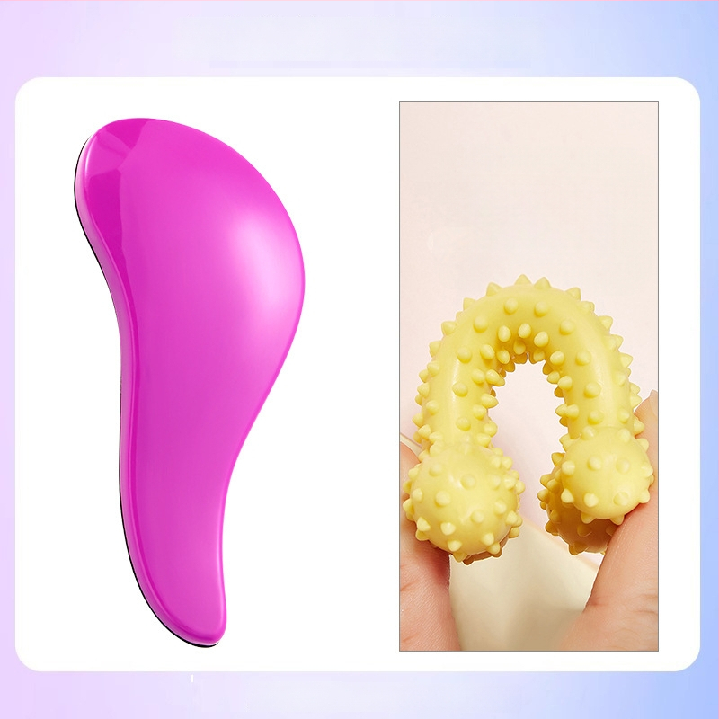 Χτένα περιποίησης σκύλων με μασάζ – ABS υλικό, για Μπιχόν Φριζέ, αφαίρεση χαλαρού τριχώματος