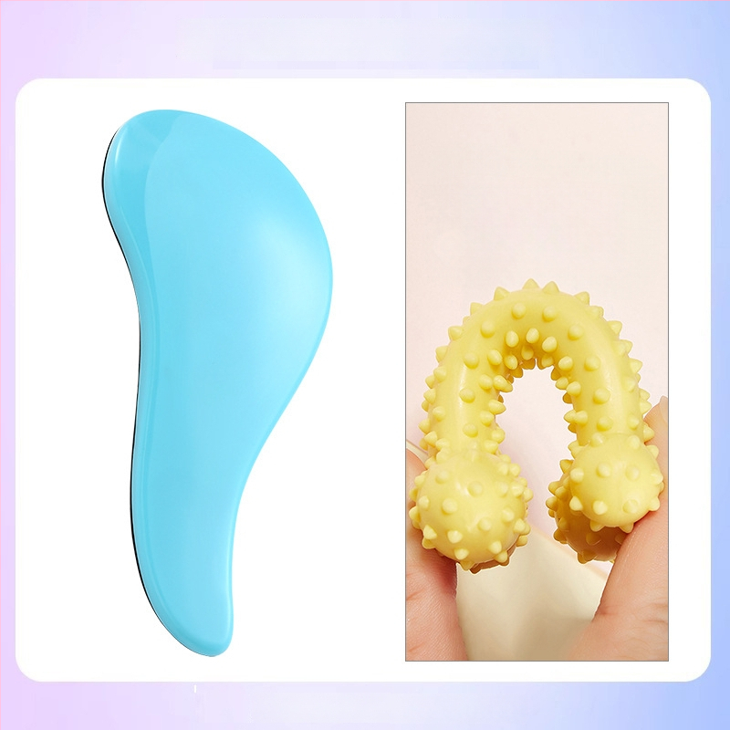 Χτένα περιποίησης σκύλων με μασάζ – ABS υλικό, για Μπιχόν Φριζέ, αφαίρεση χαλαρού τριχώματος