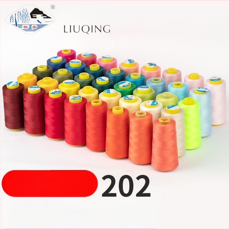Ață de cusut Liu Qing, grosime medie, poliester, pentru îmbrăcăminte