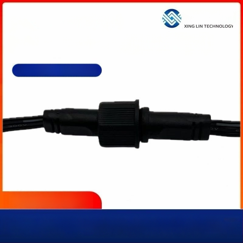 M13 veekindel kaabel tolmukaitsega 3-juhtmelisele lennuki-pistikule jaoks, meessoost ja naissoost pistik, 3A, 300V, vask kontaktid, PVC isolatsioon