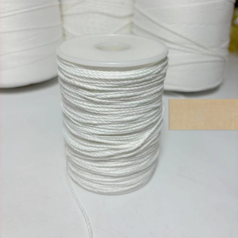 Șnur de bumbac pentru textile și îmbrăcăminte — cusut manual, textură groasă, fără ceară; material principal: șnur de bumbac; potrivit pentru linii de legare, etichete și webbings textile