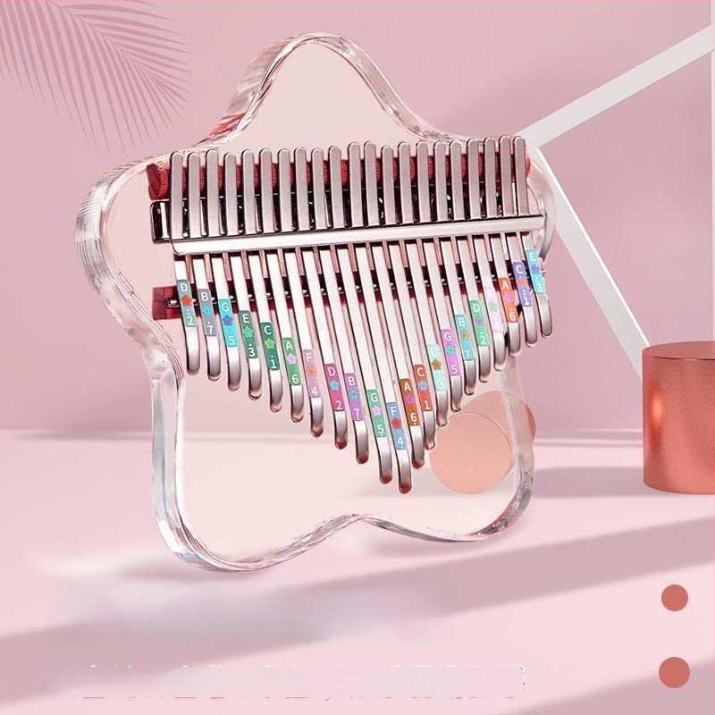 Kalimba από διαφανές ακρυλικό (thumb piano) – υψηλός ήχος, τόνος A, φορητή για αρχάριους