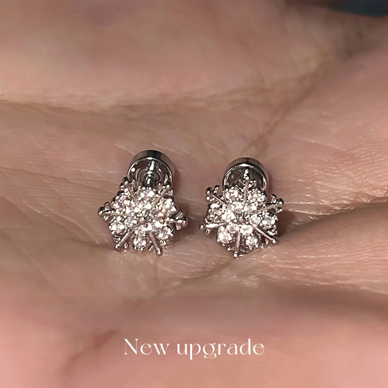 Ушни обици Simang Jewelry — висок клас, синтетични циркония камъни, ушни игли от титаниева стомана, покритие с истинско злато, за жени