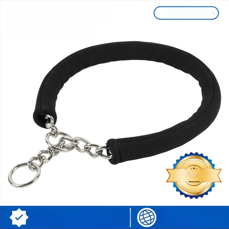 Rozsdamentes acélból készült kutya nyakörv P-lánccal, robbanásbiztos, varrat nélküli hegesztés, csípésmentes, univerzális minden fajta számára