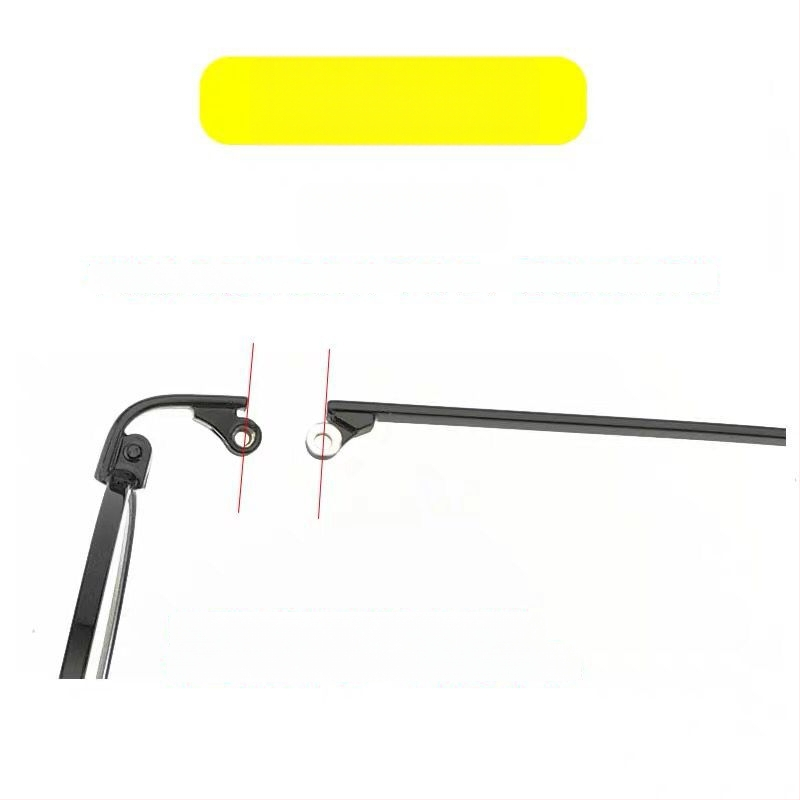 Metaliniai akinėlių kojų priedai – pora su vienu dantimi, universalus suderinamumas, Haiyu, 2023 m. pavasaris