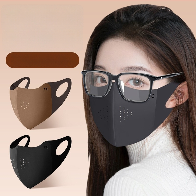 Näomask - Tuulekindel, Soe, Udutõrje klaasidele, 3D fleece vooder ja paksendatud, Kõrvakaarte tüüp