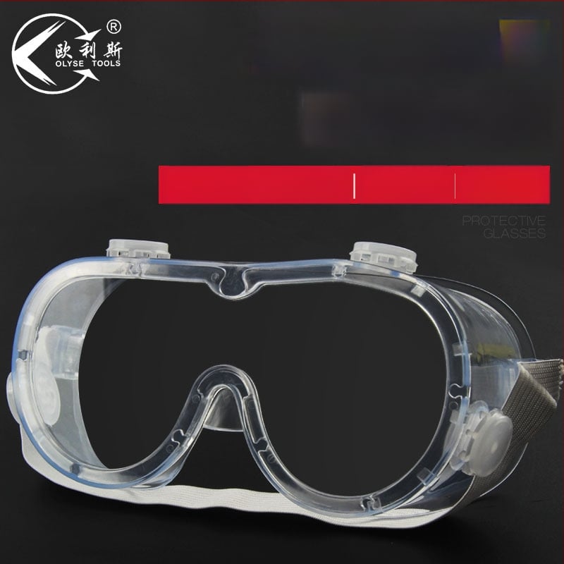 Four-Bead védőszemüveg – páramentesítés, porvédelmi, állítható/elasztikus pánt, lencse 2.0 mm, fényáteresztés 99%, keret poliﬁfibra