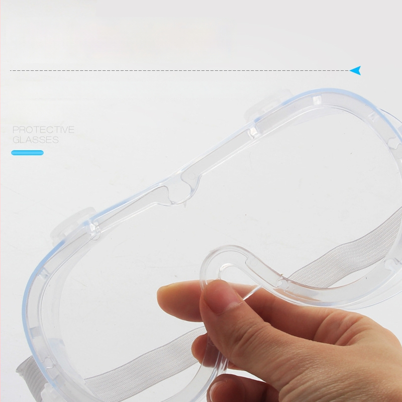 Four-Bead védőszemüveg – páramentesítés, porvédelmi, állítható/elasztikus pánt, lencse 2.0 mm, fényáteresztés 99%, keret poliﬁfibra