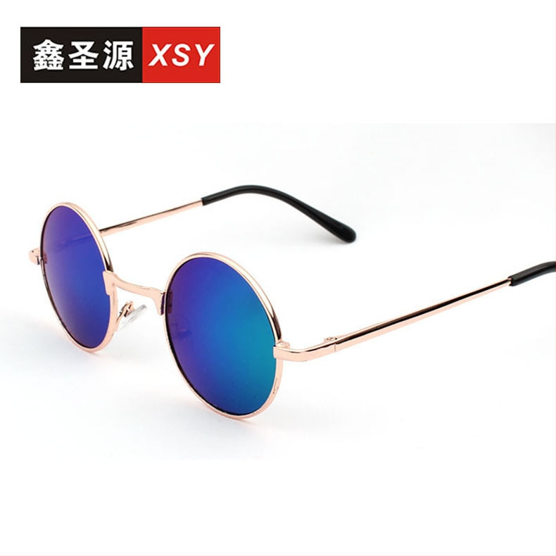 Vaikų saulės akiniai, apvalus rėmas, UV400 PC lęšiai, pilnas rėmas plastikas+metal