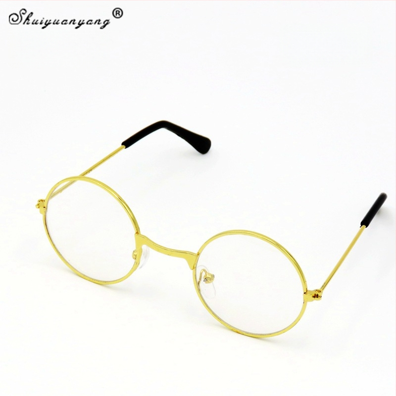 Vaikų apskritos formos akiniai su metaliniu rėmeliu, PC lęšiai, pilnas rėmas, UV400, retro dekoratyviniai akiniai