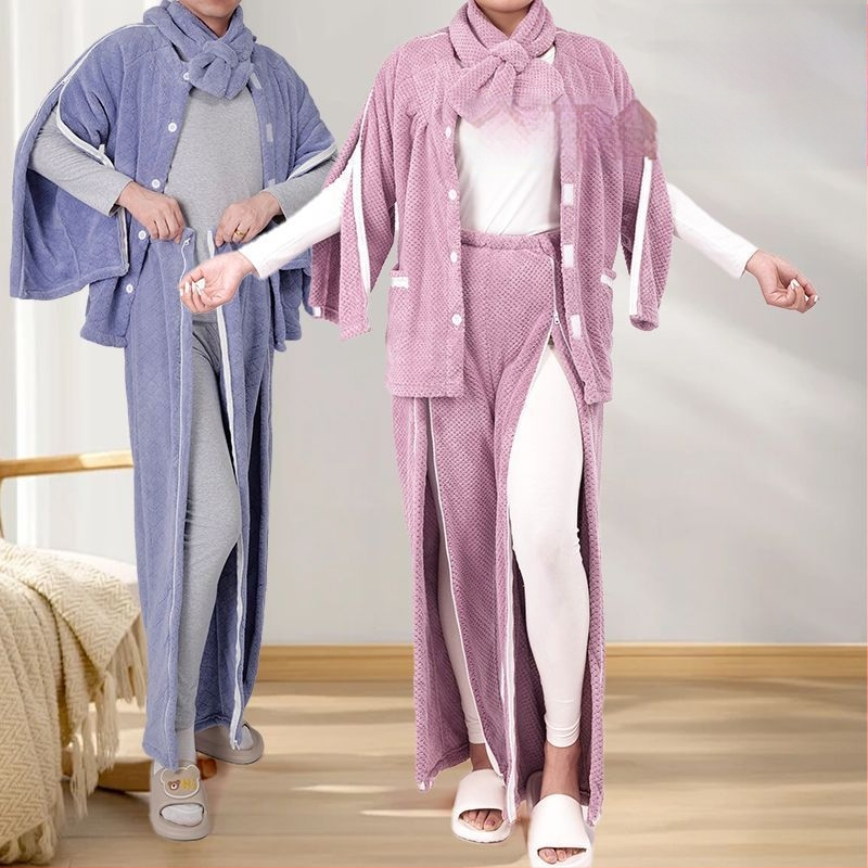 Set de îngrijire de iarnă cu căptușeală din fleece și fermoar, unisex, guler din blană, anti-murdărire