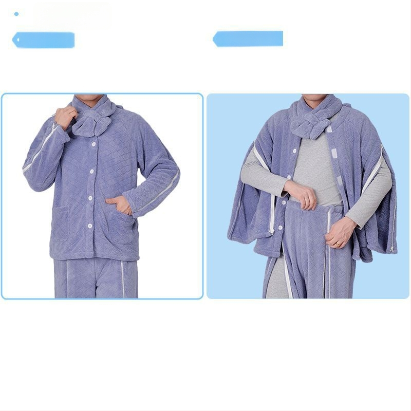 Set de îngrijire de iarnă cu căptușeală din fleece și fermoar, unisex, guler din blană, anti-murdărire