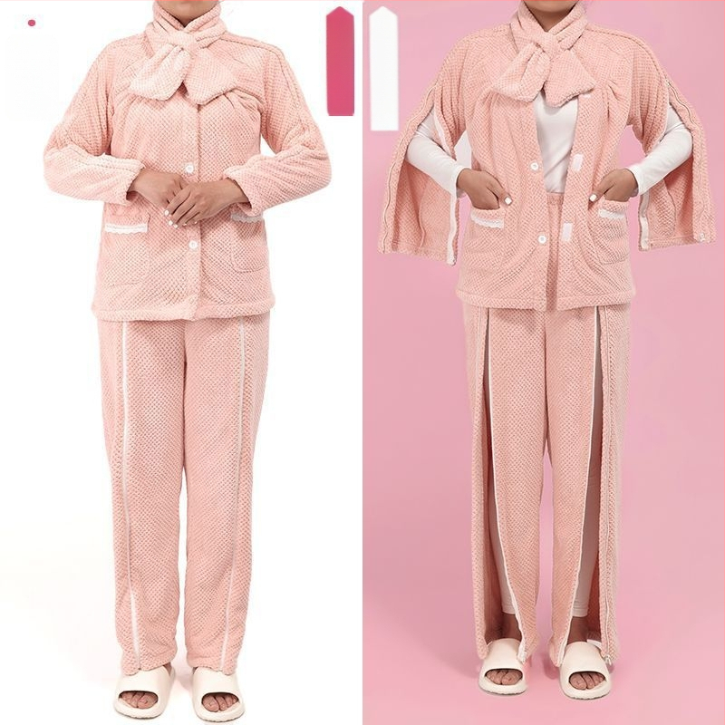 Set de îngrijire de iarnă cu căptușeală din fleece și fermoar, unisex, guler din blană, anti-murdărire