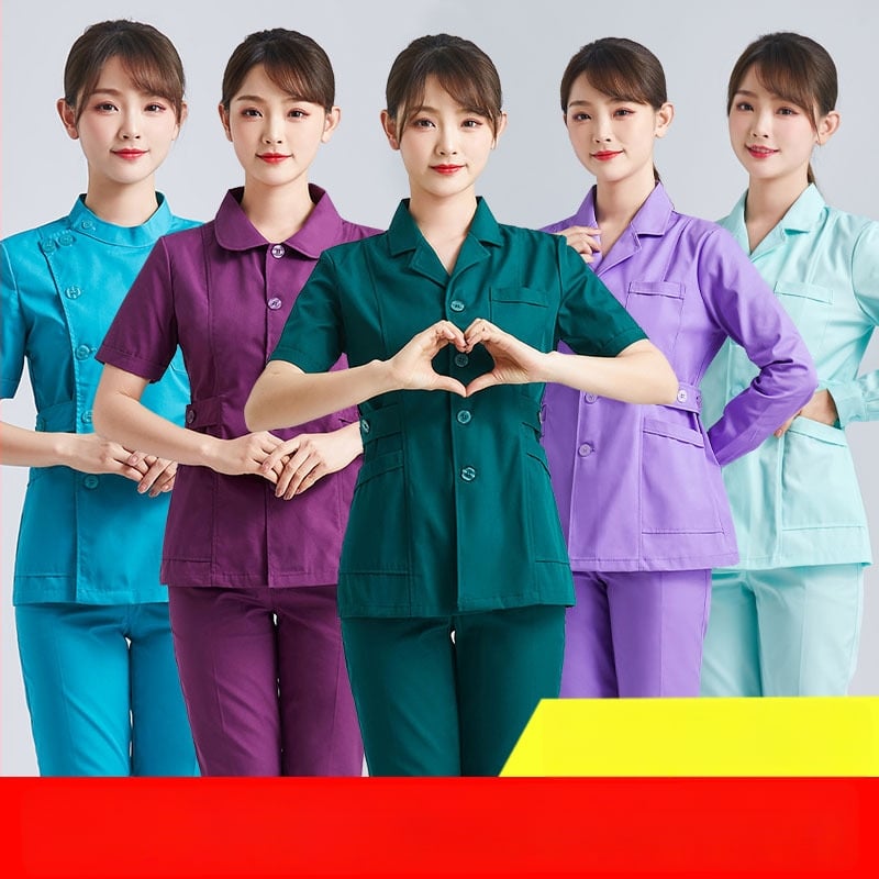 Halat medical pentru femei, din bumbac, evacuare umezeală, mâneci lungi, vară 2021, pentru uz medical/halat alb