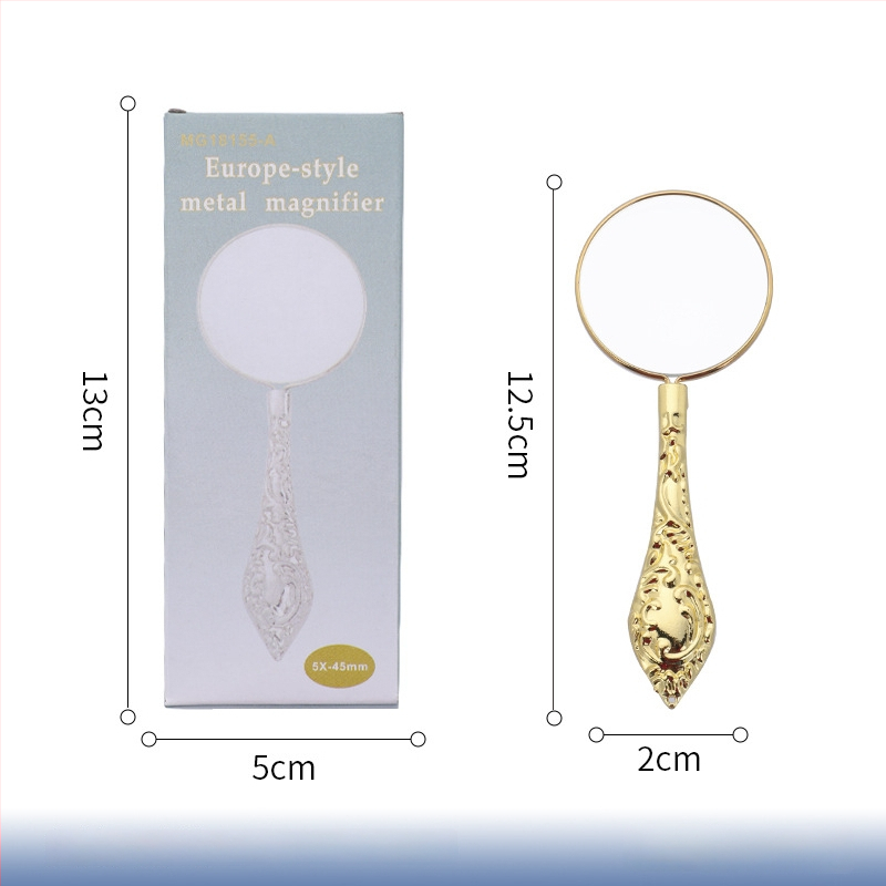 Ретро увеличително стъкло с леща с висока резолюция, преносимо и ръчно за четене