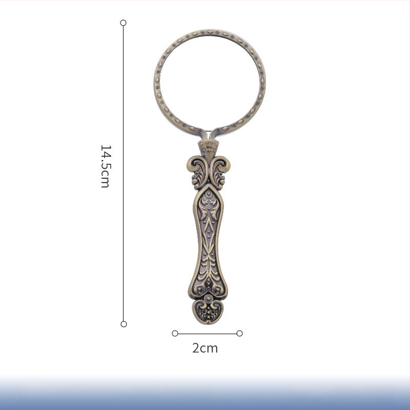 Ретро увеличително стъкло с леща с висока резолюция, преносимо и ръчно за четене