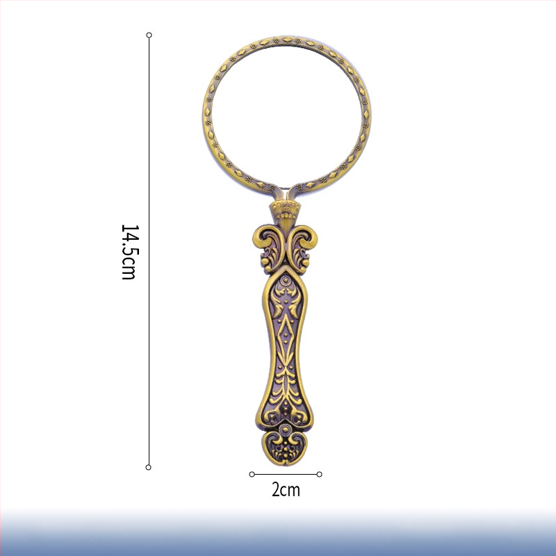 Ретро увеличително стъкло с леща с висока резолюция, преносимо и ръчно за четене