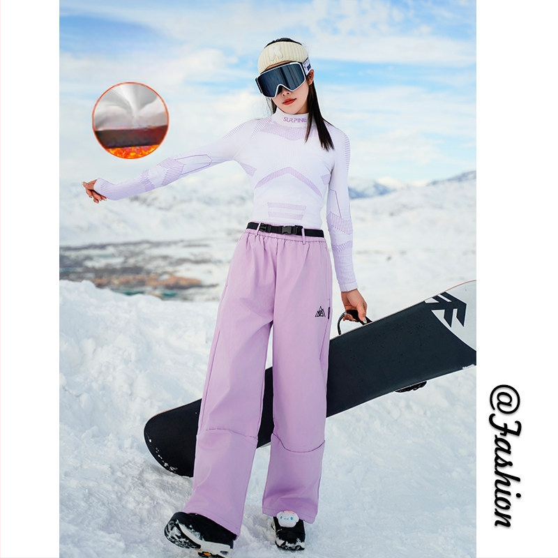 Sí nadrágok vízálló bevonattal, velúr belsővel, yak gyapjúból, melegek kültéri viselet – Sleccter