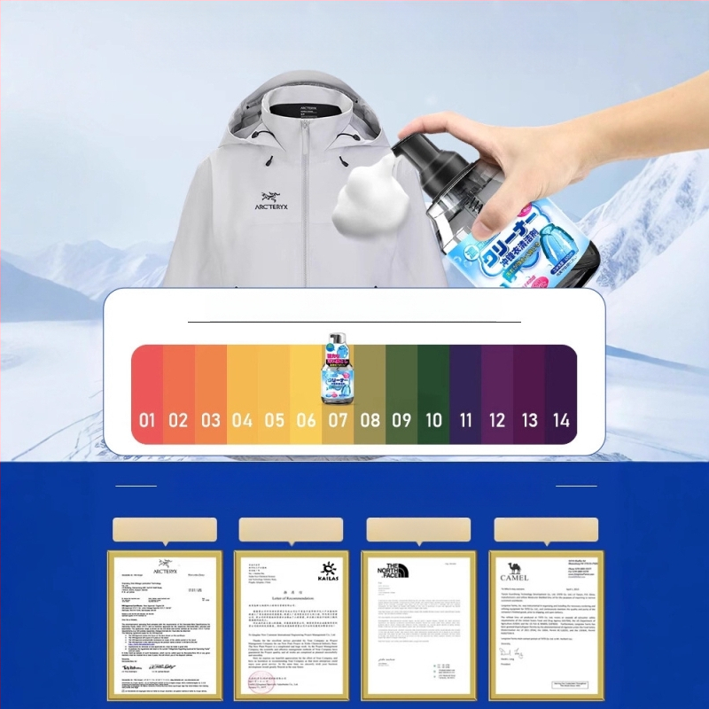 Detergent pentru jachete, reparație a vopselei impermeabile, sigur pentru materiale, 330 ml, marcă autohtonă