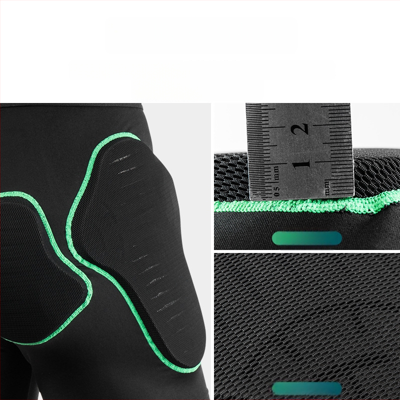 Sívédő csípő rövidnadrág - uniszex (anyag Nylon Brush Lycra; bélés Nylon mesh; töltet 10 mm hab; havas sportokra)