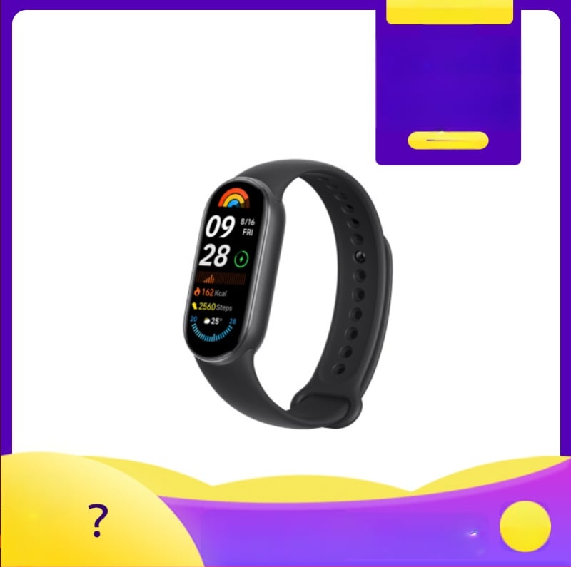 Xiaomi Mi Band 9 NFC Magas pontosságú fitness tracker, szívritmus- és vér oxigén monitorozással, alvásfigyeléssel, 30 m vízálló