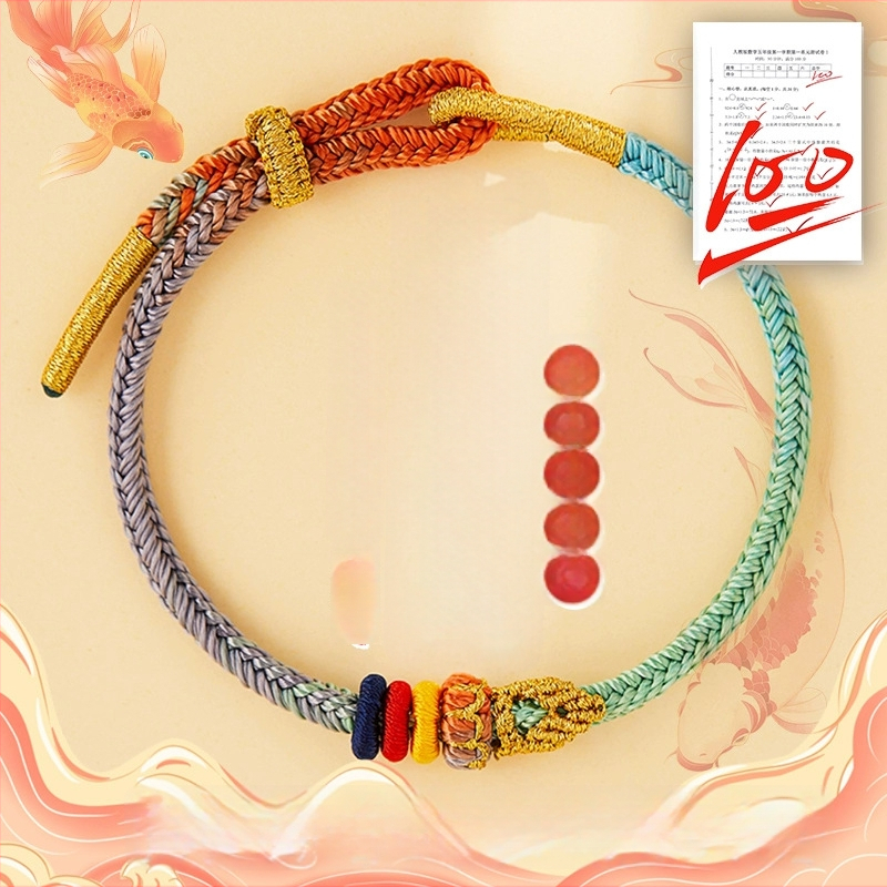 Käsitsi kootud sõlmega käevõru | unisex, rahvuslik stiil | pooltoode