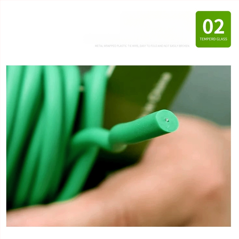 Sârmă de legat grădină personalizată, cu acoperire din plastic; ideală pentru trandafiri cățărători și alte plante, cu suport din sârmă de fier și sfoară de legare pentru amenajări peisagistice.