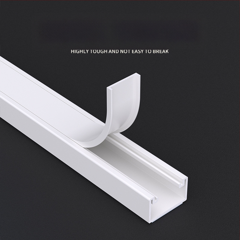 Мостовиден PVC кабелен канал с лепяща подложка, марка Zuo Yougong, подходящ за кабелна инсталация в дома, офиса и фабриката