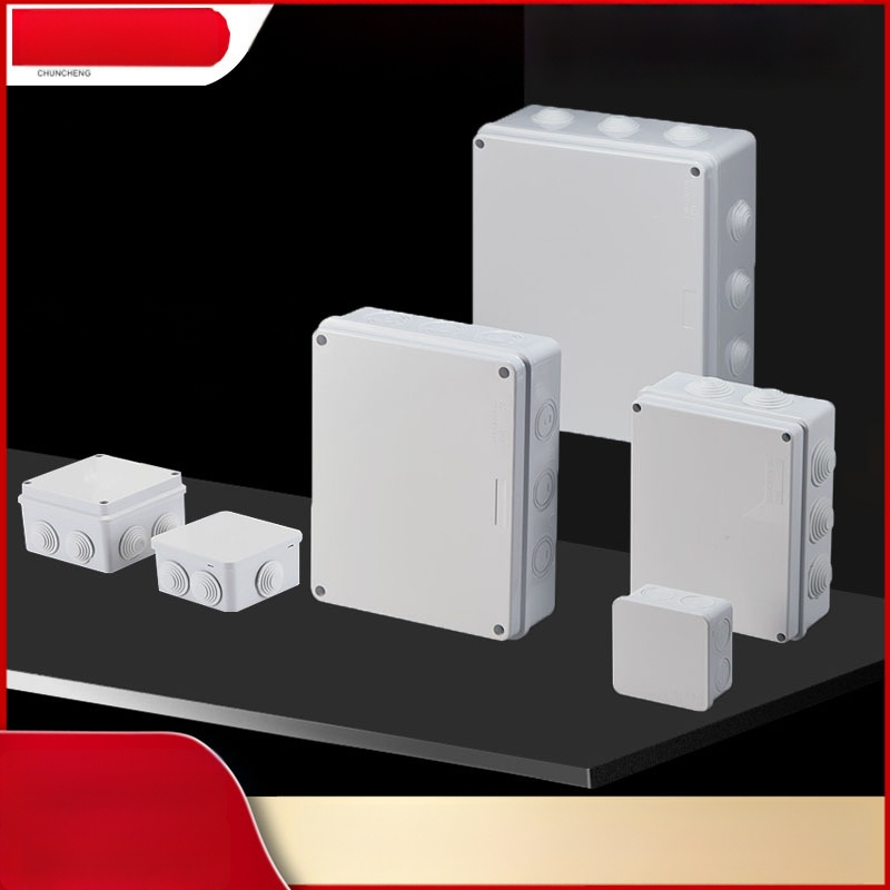 Εξωτερικό διατρητό αδιάβροχο κουτί διακλάδωσης από ABS πλαστικό — IP66, βιδωτή εγκατάσταση, σειρά διανομής