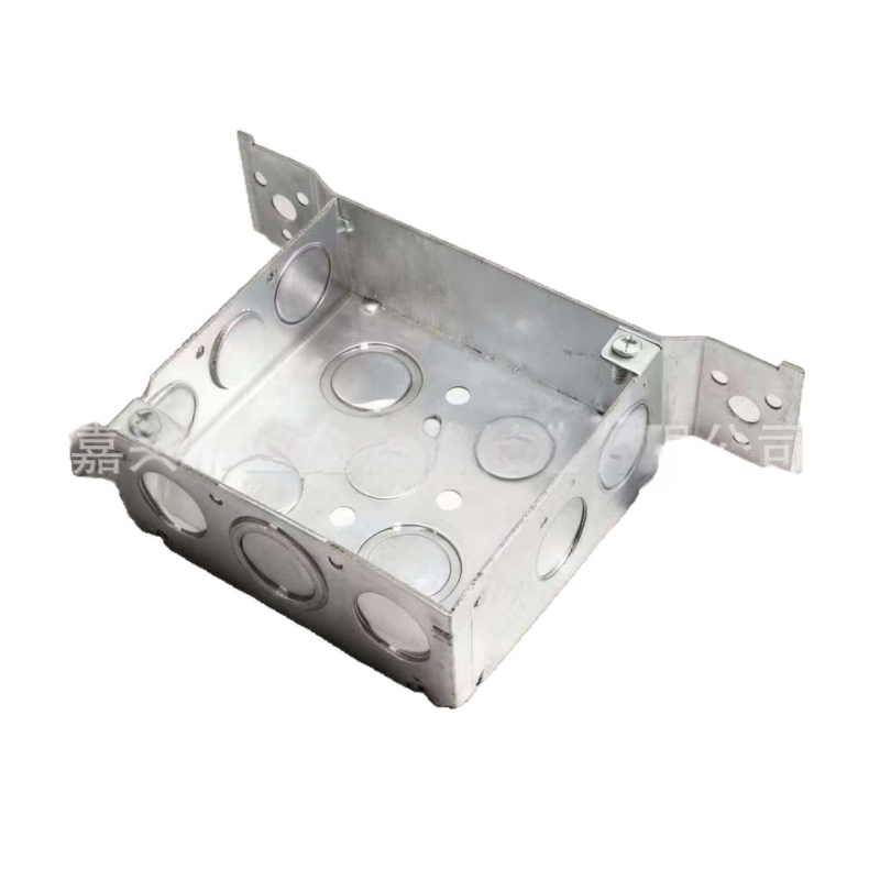 American Standard 52151 Zavarena metalna kutija za kabelske spojeve, 4x4, galvanizirana ploča, dubina 1-1/2 inča, s nosačem