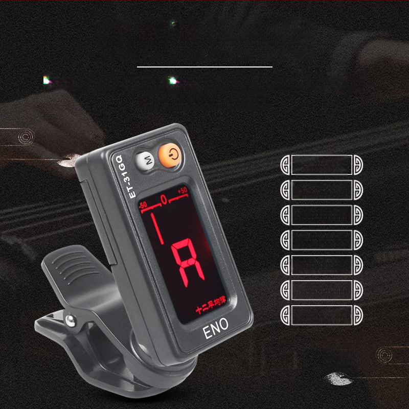 ENO ET-31GQ Guqin hangoló — Elektronikus hangoló Guqin-hoz metronommal és capoval