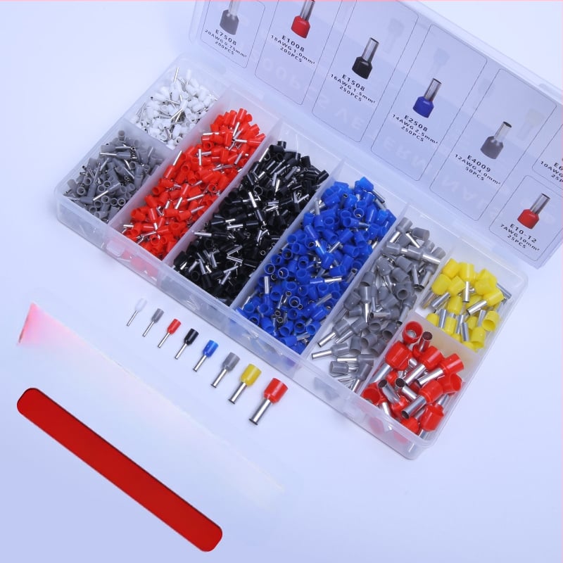 Lh/lehao 10-полюсен тръбоподобен изолиран клемен блок комплект с пинови терминали и конектори за кабели