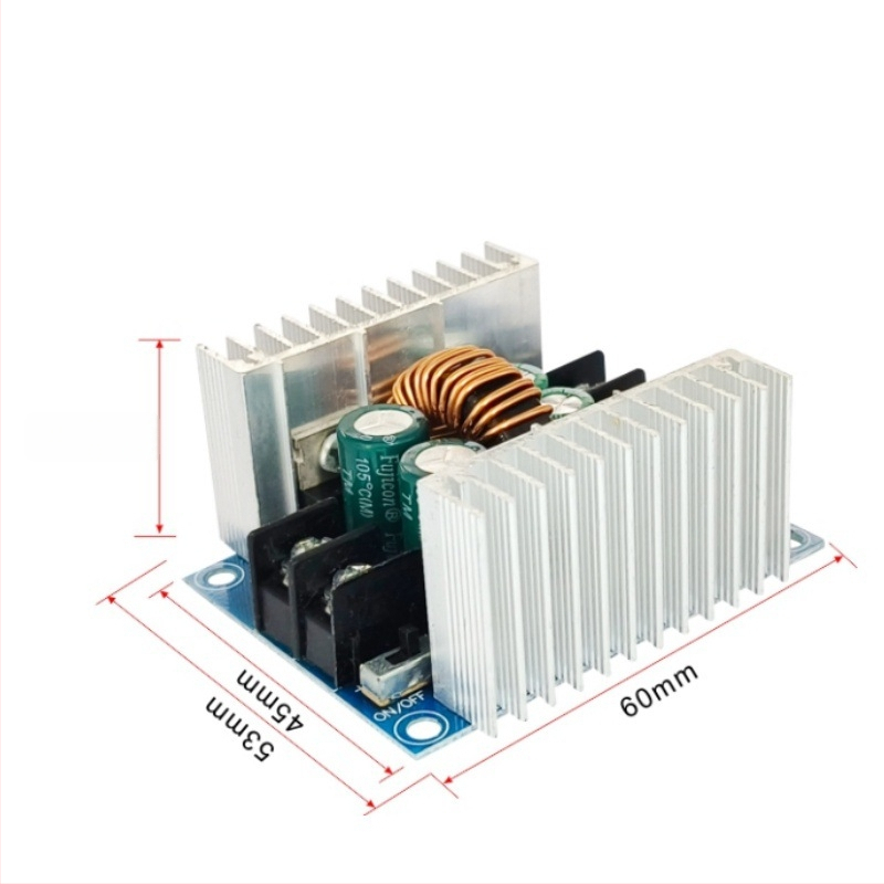 LED meghajtó modul: 300W, 20A állandó áram, állítható kimenet, Buck DC tápegység