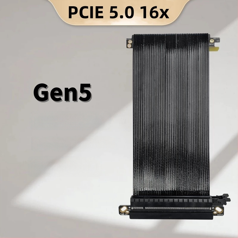 PCIe 5.0 x16 GPU bővítőkábel ITX házhoz – adapter, Gen5, 20 cm