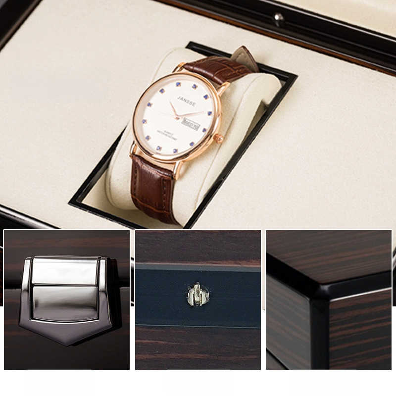 Cutie pentru ceasuri și bijuterii — MDF, Model 067, finisaj pictură lemn lucrat manual, tip ambalaj: Black Heaven and Earth cover, scop: ambalare cadouri și bijuterii